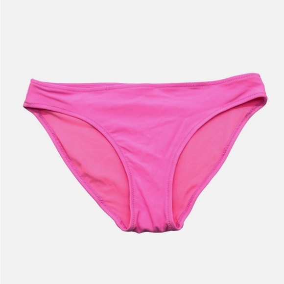 Aerie Bikini Bottom Full Coverage Hot Pink Stretch Pastel Size Medium - Picture 3 of 6